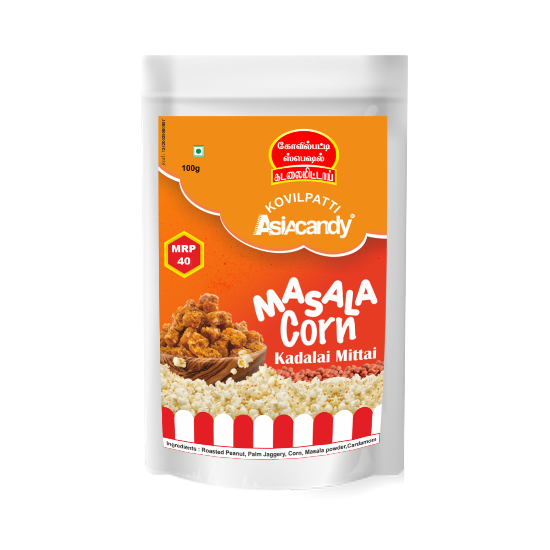 100gm Masala Corn Kadalai Mittai