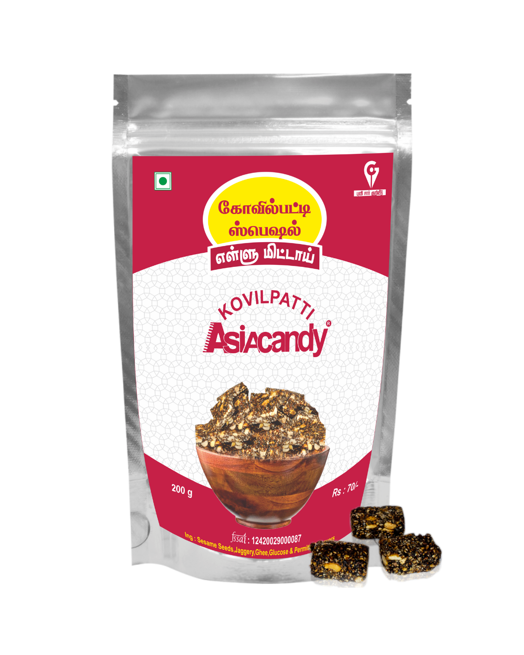 200 gm ZIPLOCK Ellu Mittai