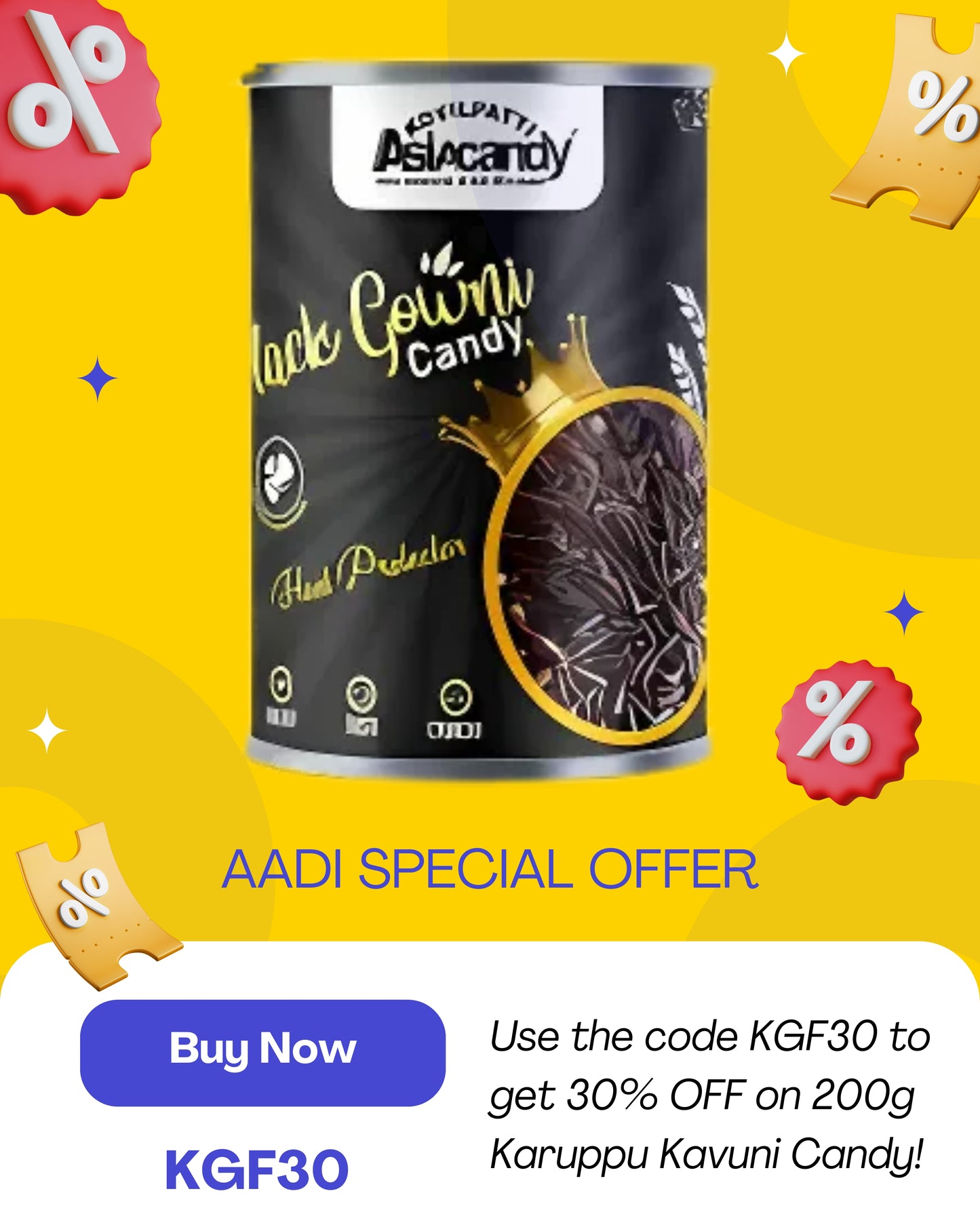 200 gm Karuppu Kavuni Candy