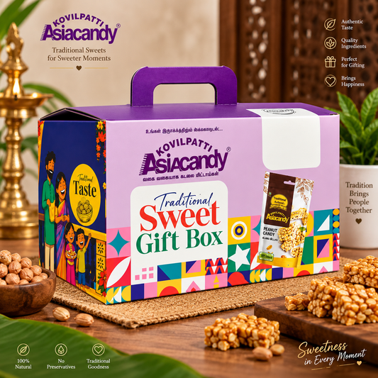 1KG Kadalai Mittai Pack – Traditional Peanut Candy