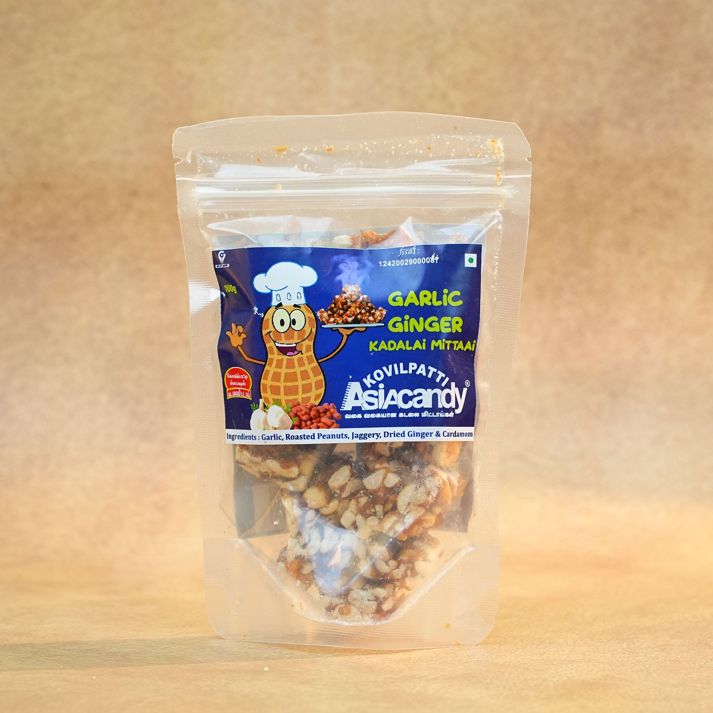 200gm Garlic Ginger Kadalai Mittai