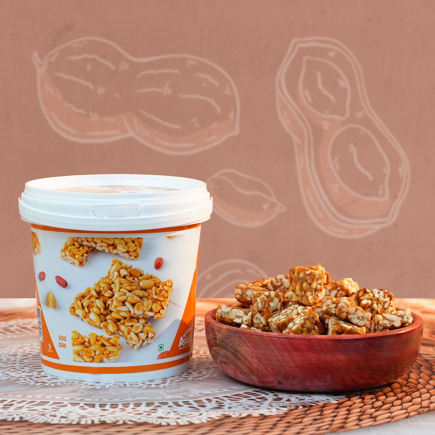 1/2kg Bucket Kadalai Mittai